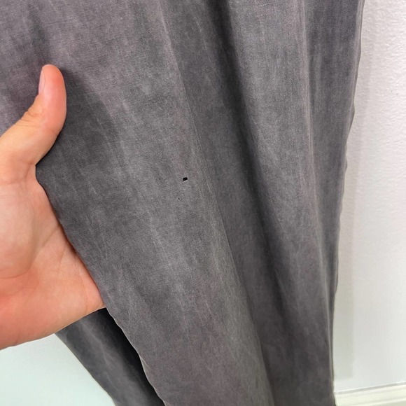 Soft Surroundings Camilla Wide Leg Soft Gray Jumpsuit Women's Large *TINY FLAWS - Picture 6 of 12